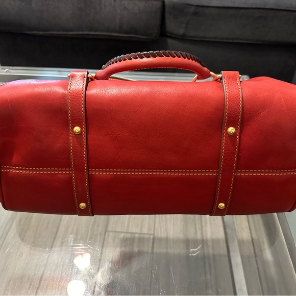Dooney & Bourke Large Florentine Satchel in Red. - Picture 7 of 12